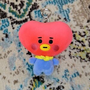 BTS Bt21‎ Tata Keychain Mascot Kpop Heart Face Clip